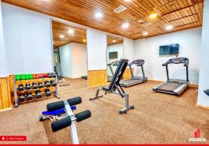 Fitness centrum a/nebo fitness zařízení v ubytování GVC 314 Atrium New Gudauri