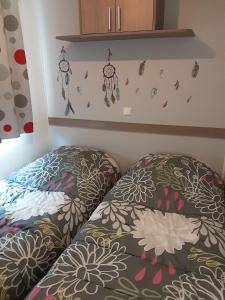 Postel nebo postele na pokoji v ubytování Camping du Parc de La Fecht