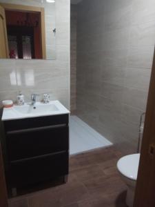 Koupelna v ubytování El Balcon de Peñafiel