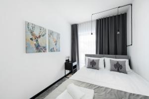 Posteľ alebo postele v izbe v ubytovaní Apartament - Kluszkowce nad Jeziorem Czorsztyńskim