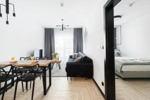Posteľ alebo postele v izbe v ubytovaní Apartament - Kluszkowce nad Jeziorem Czorsztyńskim