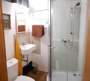 Koupelna v ubytování Apartmány U sv. Floriána + 33 fotografií