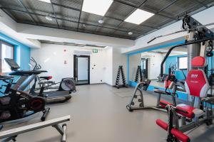 Posilňovňa alebo fitness centrum v ubytovaní Apartament - Kluszkowce nad Jeziorem Czorsztyńskim