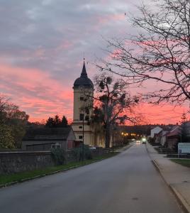 Blick auf den Sonnenuntergang/Sonnenaufgang von des Hotels aus oder aus der Nähe