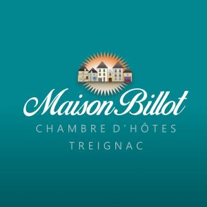 a logo for a malcolm buffer channeled hotels freeway at Maison Billot in Treignac