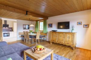 TV a/nebo společenská místnost v ubytování Apartmenthaus Jagdhof
