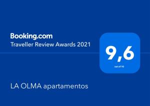 LA OLMA apartamentos tanúsítványa, márkajelzése vagy díja