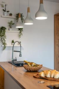Kuchyňa alebo kuchynka v ubytovaní Apartman Tragos