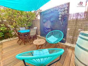 Patio nebo venkovní prostory v ubytování Hotel Les Grenadines