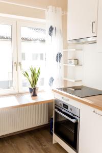 A kitchen or kitchenette at Villa Forellenweg