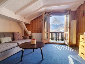 Posezení v ubytování Apartment with beautiful views in Zermatt