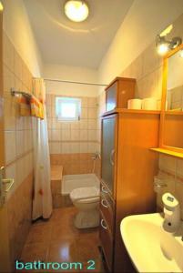 Koupelna v ubytování Apartment Martina Tučepi