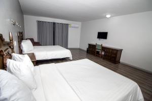 Postel nebo postele na pokoji v ubytování Hotel Posada Tierra Blanca