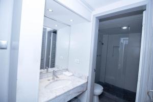 Koupelna v ubytování Hotel Posada Tierra Blanca