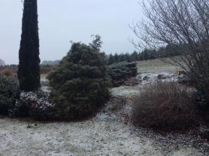 Chambre en Ardenne saat musim dingin