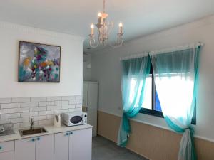 Kuhinja oz. manjša kuhinja v nastanitvi Via Arad Apartments