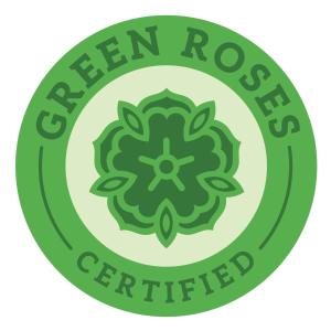 a greenrosis certified logo on a white background at Hostal ROM Familiar in Roses +59 photos