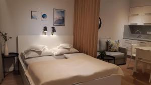 Posteľ alebo postele v izbe v ubytovaní Beach&Pool