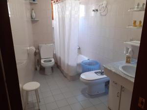 een badkamer met een toilet en een wastafel bij Anton Alvarez in Elche