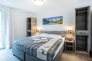 Posteľ alebo postele v izbe v ubytovaní Haus Bergblick by AlpenTravel