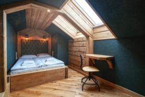 Posteľ alebo postele v izbe v ubytovaní Mountain Shelter Apartments