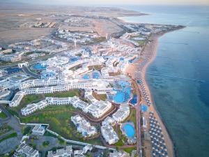 an aerial view of a resort next to the ocean at Pickalbatros Palace Sharm - "Aqua Park" in Sharm El Sheikh