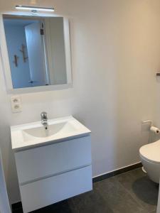 Koupelna v ubytování TERRASSES DE MALMEDY Triplex 242 " PLACE DES REVES " + 36 fotografií