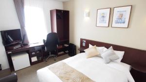 Μια τηλεόραση ή/και κέντρο ψυχαγωγίας στο Hotel Annex Inn