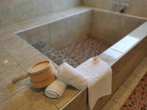 Koupelna v ubytování 四重溪可以居民宿 Fine Inn