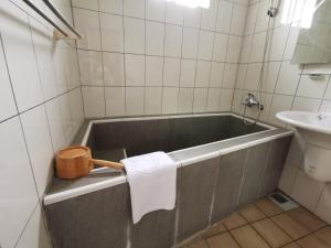 Koupelna v ubytování 四重溪可以居民宿 Fine Inn