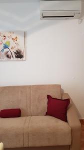 Ein Sitzbereich in der Unterkunft Ruzica Apartments
