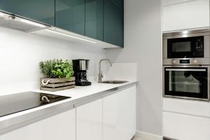 Virtuvė arba virtuvėlė apgyvendinimo įstaigoje MENNICA RESIDENCE PATRONUS Apartments