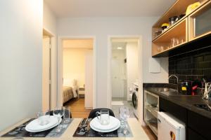 Köök või kööginurk majutusasutuses Studio do Bosque- SBO003