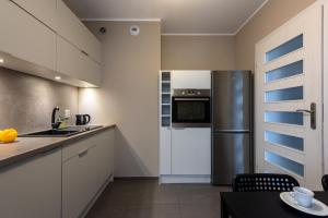 Kuchyňa alebo kuchynka v ubytovaní apartamenty-wroc Atal Towers