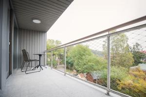 En balkong eller terrasse på SPA Nida