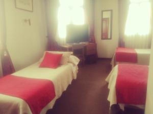 Voodi või voodid majutusasutuse Hotel Mercurio toas