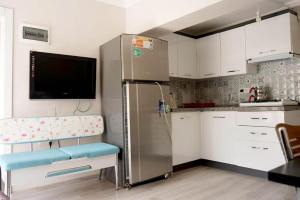 Η κουζίνα ή μικρή κουζίνα στο Ören Konak Apart Otel