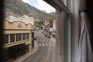 a view of a city street from a window at Object Hotel 2BR Room 2B in Bisbee