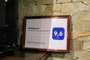Certifikát, hodnocení, plakát nebo jiný dokument vystavený v ubytování Затишний міні-готель "Rosky"