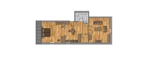 Půdorys ubytování Der Westflügel Admiralssuite WF-46