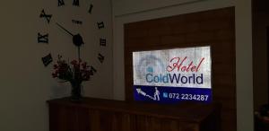 TV a/nebo společenská místnost v ubytování Hotel ColdWorld