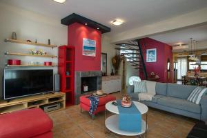 Χώρος καθιστικού στο Maistro Beach House