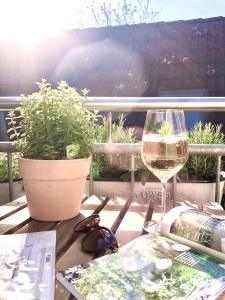 Bebidas en Das Stader Loft mit Sonnenbalkon