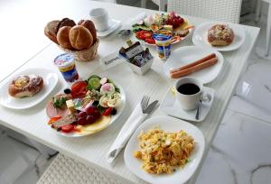 Možnosti snídaně pro hosty v ubytování Villa Justyna