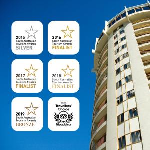 a screenshot of the hotel rewards for the and star awards at Atlantic Tower Motor Inn in Adelaide