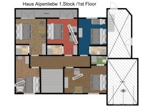 Půdorys ubytování Haus Alpenliebe