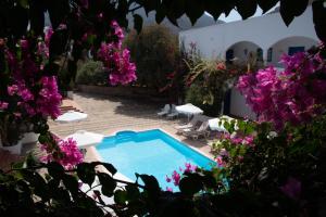 A view of the pool at Boutique Hotel Tilos Mare or nearby