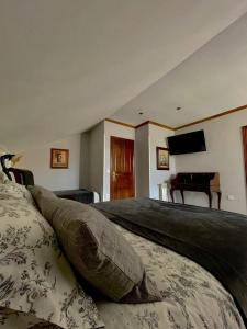 TV a/nebo společenská místnost v ubytování Hotel Rural El Torrejon