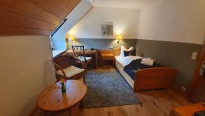 Postel nebo postele na pokoji v ubytování Landhaus Langeck