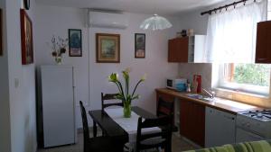 Kuchyň nebo kuchyňský kout v ubytování Apartman Ruža